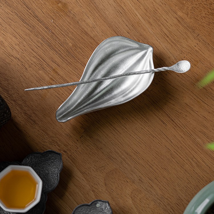 Handmade Tin Zen Style Lotus Petal Kung Fu ChaZeHandmade Tin Zen Style Lotus Petal Kung Fu ChaZe