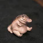 Creative Zisha Yixing Clay Cute Little Chubby Crocodile Tea Pet