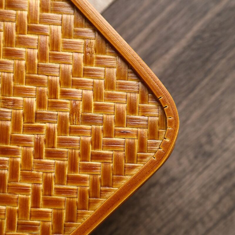 Handmade Aesthetic Bamboo Woven Basket Storage Case