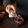 Handmade Porcelain White Duanni Taihu Lake Stone Gaiwan