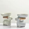 Creative Ceramic Ru Ware Little Cattle Filter Holder Tea Pet