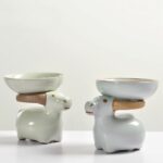 Creative Ceramic Ru Ware Little Cattle Filter Holder Tea Pet