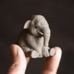 Yixing Clay Cute Little Sitting Elephant Tea Pet