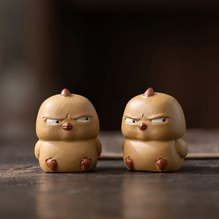 Cute Mini Angry Chicken Tea Pet (11) Cute Mini Angry Chicken Tea Pet