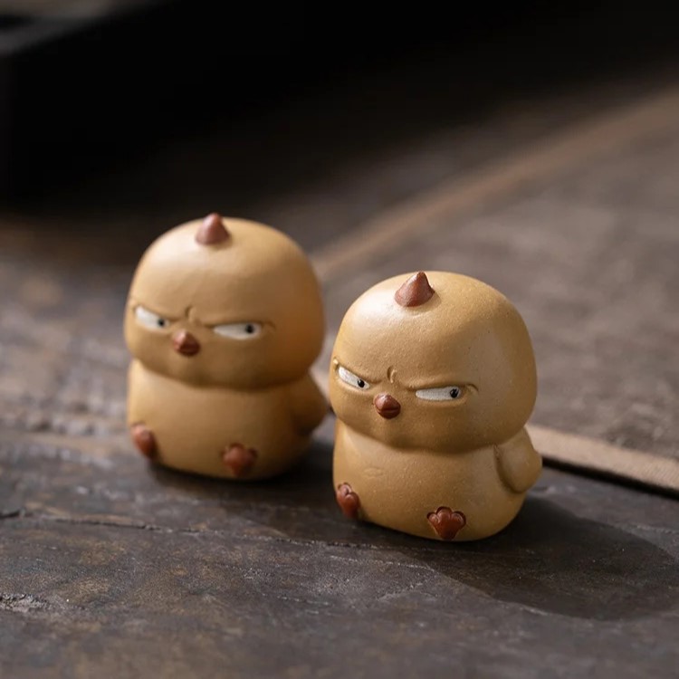 Cute Mini Angry Chicken Tea Pet (8) Cute Mini Angry Chicken Tea Pet