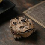Handmade Tree Bark Money Toad Tea Pet