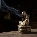Zen Style Ceramic Monk Incense Burner