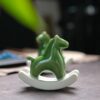Cute Little Ceramic Rocking Horse Tea Pet