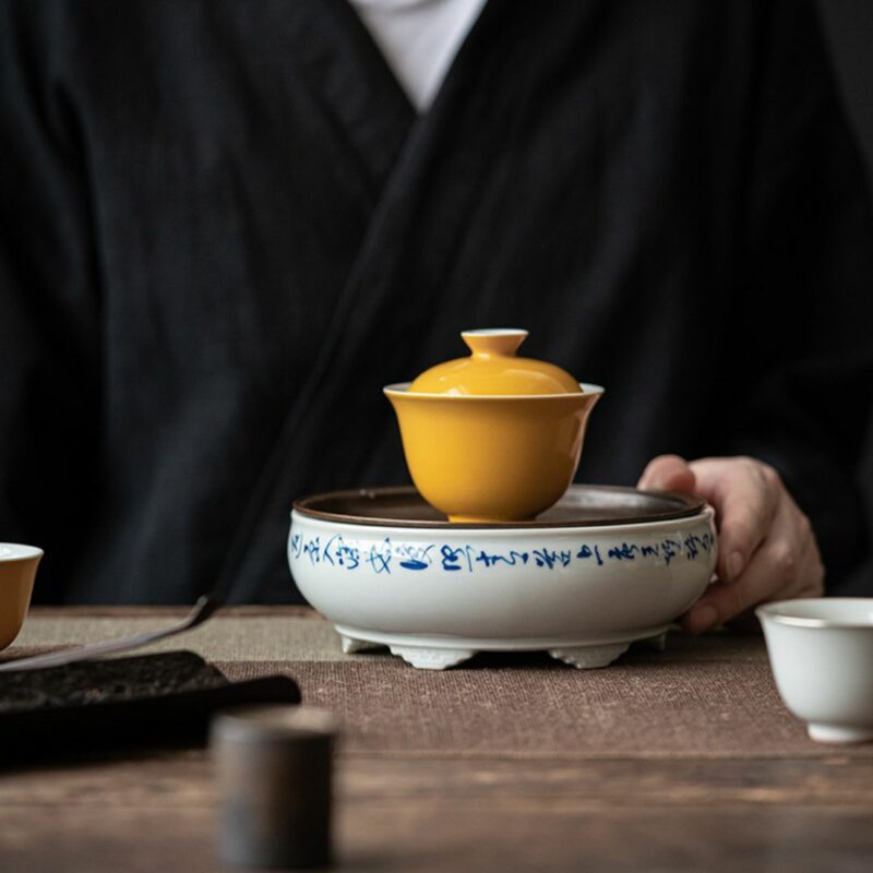 Secret Bamboo Yellow 100ml Gaiwan (10) Secret Bamboo Yellow 100ml Gaiwan