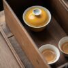 Secret Bamboo Yellow 100ml Gaiwan (3) Secret Bamboo Yellow 100ml Gaiwan