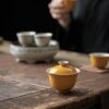 Secret Bamboo Yellow 100ml Gaiwan (6) Secret Bamboo Yellow 100ml Gaiwan