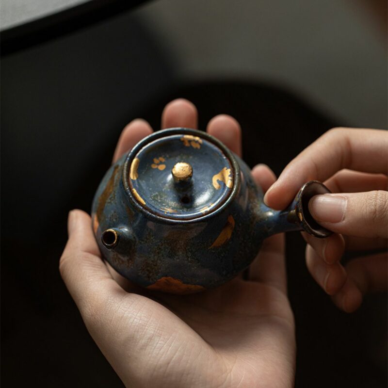 Japanese Style Ceramic Kyusu 155ml Teapot