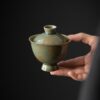 Yue Ware Gilt Painting Ceramic 110ml Gaiwan