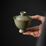 Yue Ware Gilt Painting Ceramic 110ml Gaiwan