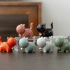 Cute Little Ceramic Bell Kitten Tea Pet