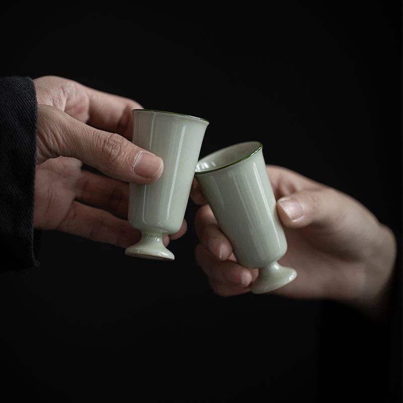 Grey Glaze Ceramic Gourd 130ml Gaiwan