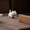 Cute Little Ceramic Bell Kitten Tea Pet
