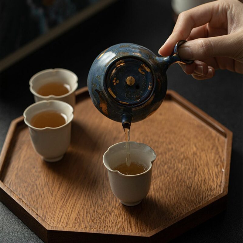 Japanese Style Ceramic Kyusu 155ml Teapot