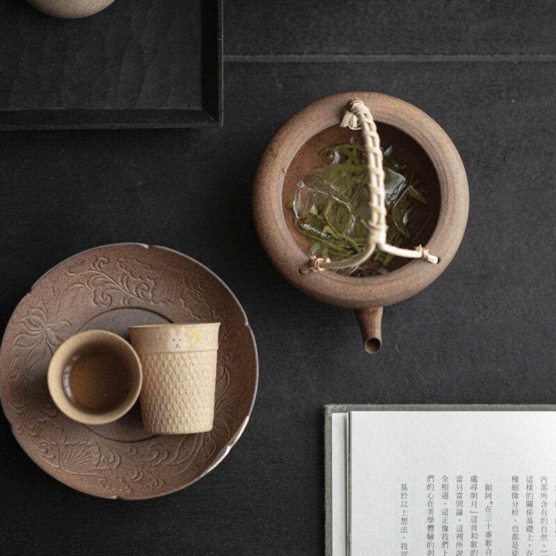 3 Handmade Japanese Style Aged Rock Clay 200ml Fair Cup Gong Dao Bei