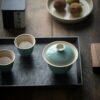 Colored Glaze Ceramic Sea Blue 140ml Gaiwan