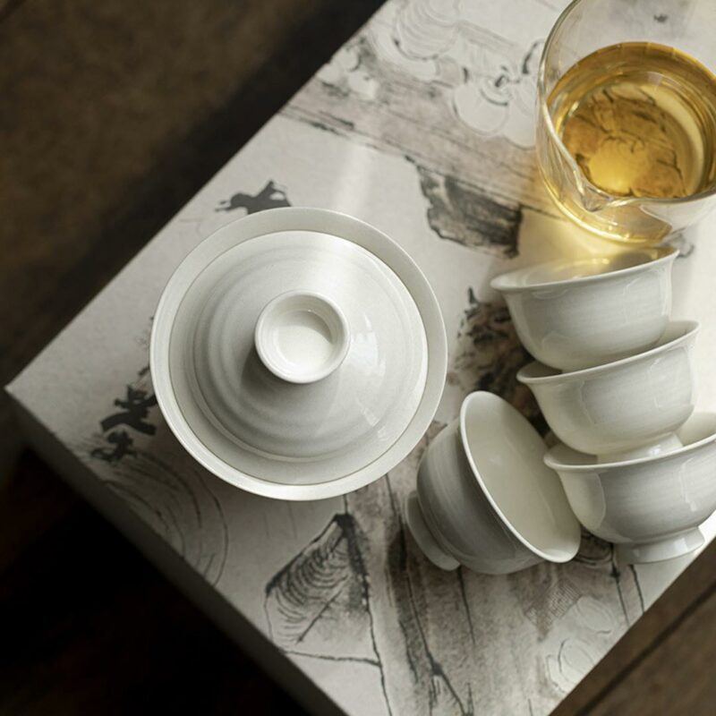 Grey Glaze Simple Chic Ceramic 120ml Gaiwan
