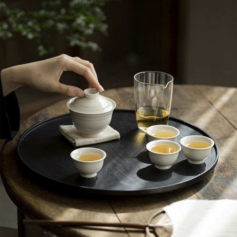 Grey Glaze Simple Chic Ceramic 120ml Gaiwan