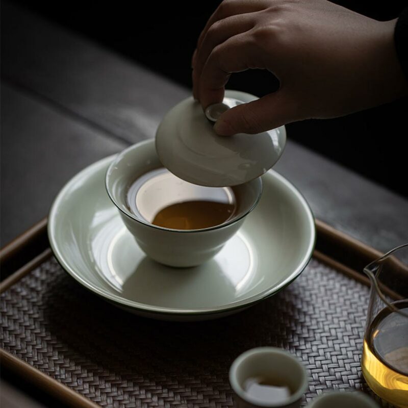 Grey Glaze Ceramic Gourd 130ml Gaiwan