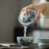 446-9 Qinghua Ceramic Chinese Dragon Pattern 200ml Gaiwan