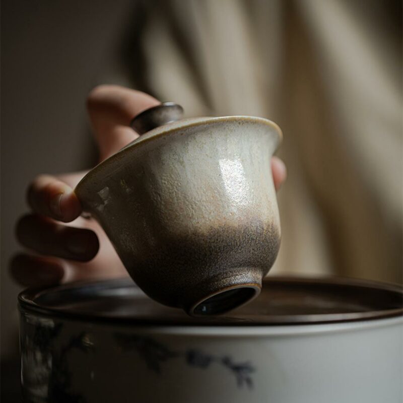 448-12 Kiln Transmutation Ceramic 135ml Gaiwan