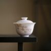 451-10 Hand painted Ceramic Sakura 140ml Gaiwan