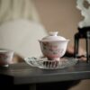 451-7 Hand painted Ceramic Sakura 140ml Gaiwan