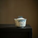 Qinghua Ceramic Jade Glaze Bamboo 140ml Gaiwan