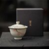 458-7 Hand painted Ceramic Sakura 135ml Gaiwan