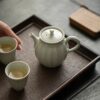 6 Grey Glaze Japanese Style Ceramic 150ml Teapot