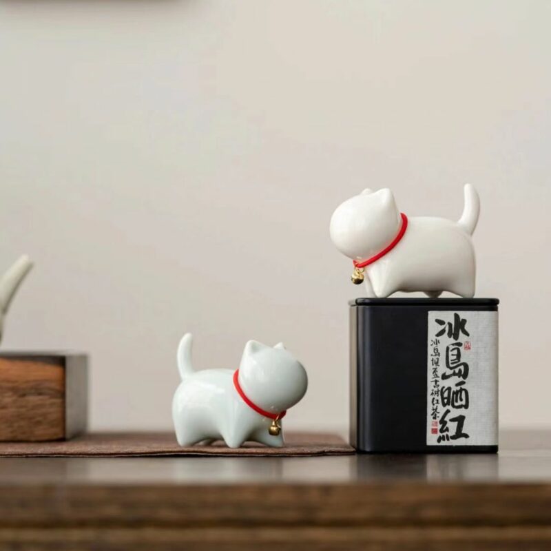 Cute Little Ceramic Bell Kitten Tea Pet
