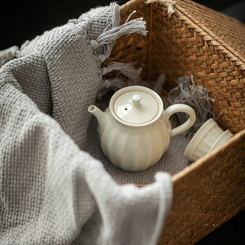 7 Grey Glaze Japanese Style Ceramic 150ml Teapot