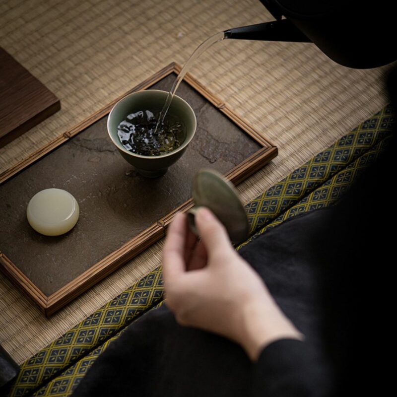 Yue Ware Gilt Painting Ceramic 110ml Gaiwan