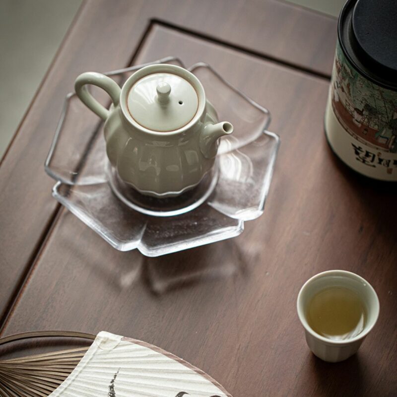 8 Grey Glaze Japanese Style Ceramic 150ml Teapot