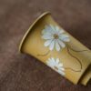 Clay Painting Duanni Daisy 50ml Tea Cup (3) Clay Painting Duanni Daisy 50ml Tea Cup