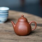 Aged Zhuni Hexagonal Pear 105ml Yixing Teapot