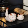 Handmade White Duanni White Chinese Dragon Tea Pet (9) Handmade White Duanni White Chinese Dragon Tea Pet