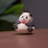 Handmade Zisha Yixing Clay Panda Hua Hua Tea Pet (1) Handmade Zisha Yixing Clay Panda Hua Hua Tea Pet