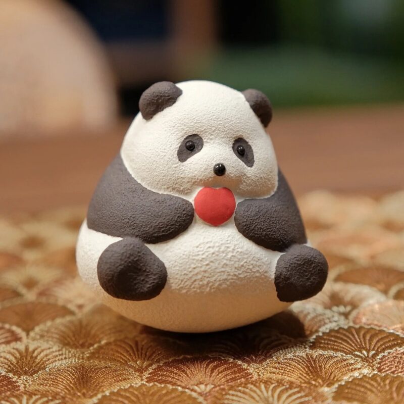 Handmade Zisha Yixing Clay Panda Hua Hua Tea Pet (11) Handmade Zisha Yixing Clay Panda Hua Hua Tea Pet