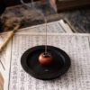 Handmade Zisha Yixing Clay Persimmon Incense Holder (3) Handmade Zisha Yixing Clay Persimmon Incense Holder