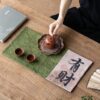 Tie-dye Chinese Style Fabric Calligraphy Tea Table Cloth (4) Tie-dye Chinese Style Fabric Calligraphy Tea Mat