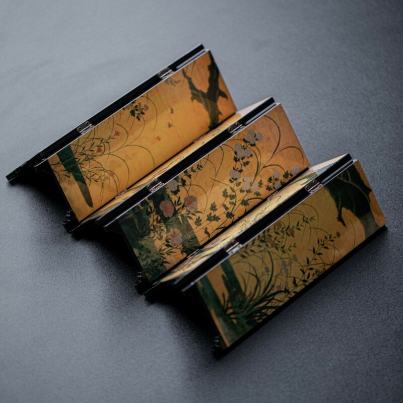 Vintage Wood Chinese Painting Ornament Decoration (7) Vintage Wood Chinese Painting Desk Divider Ornament