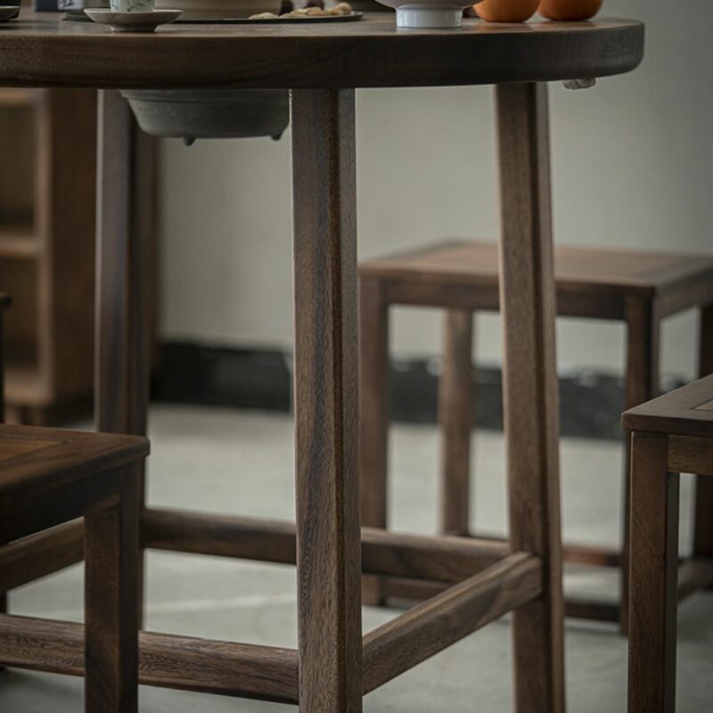 12 Vintage Tea Space Walnut Wood  Furniture