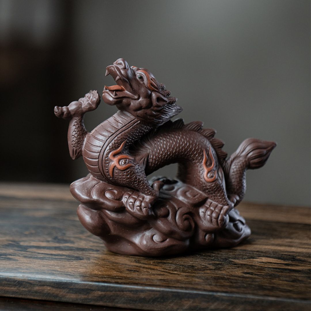 Handmade Zisha Yixing Clay Flying Chinese Dragon Tea Pet China Tea Spirit
