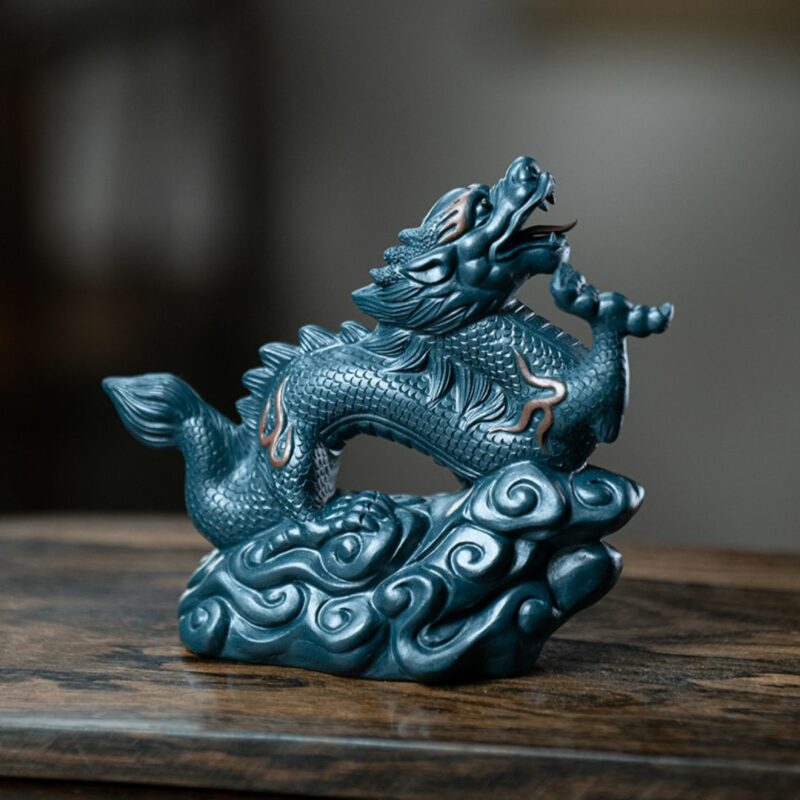 Handmade Zisha Yixing Clay Flying Chinese Dragon Tea Pet