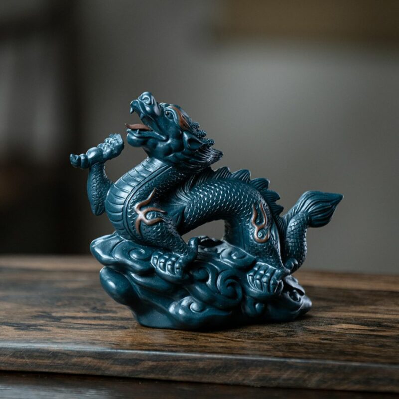 Handmade Zisha Yixing Clay Flying Chinese Dragon Tea Pet